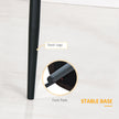 Blake Modern Dining Chairs with Diamond Tufting and Steel Legs Set of 2-Black