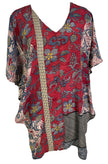 PRC6686 Avatar Pure Silk Waterfall Top