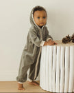 Velour Zip Jumpsuit | Forest | Quincy Mae
