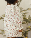 V Smocked Dress | Winter Ditsy | Quincy Mae