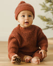 Chunky Knit Sweater | Cranberry | Quincy Mae
