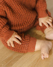 Chunky Knit Pant | Cranberry | Quincy Mae