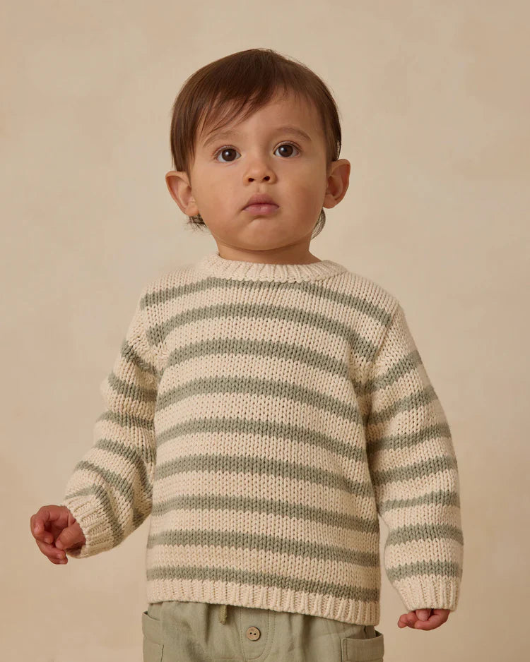 Rex Sweater | Fern Stripe | Quincy Mae