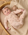 Bamboo Zip Footie | Reindeer | Quincy Mae
