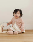 Knit Cardigan | Heathered Rose | Quincy Mae