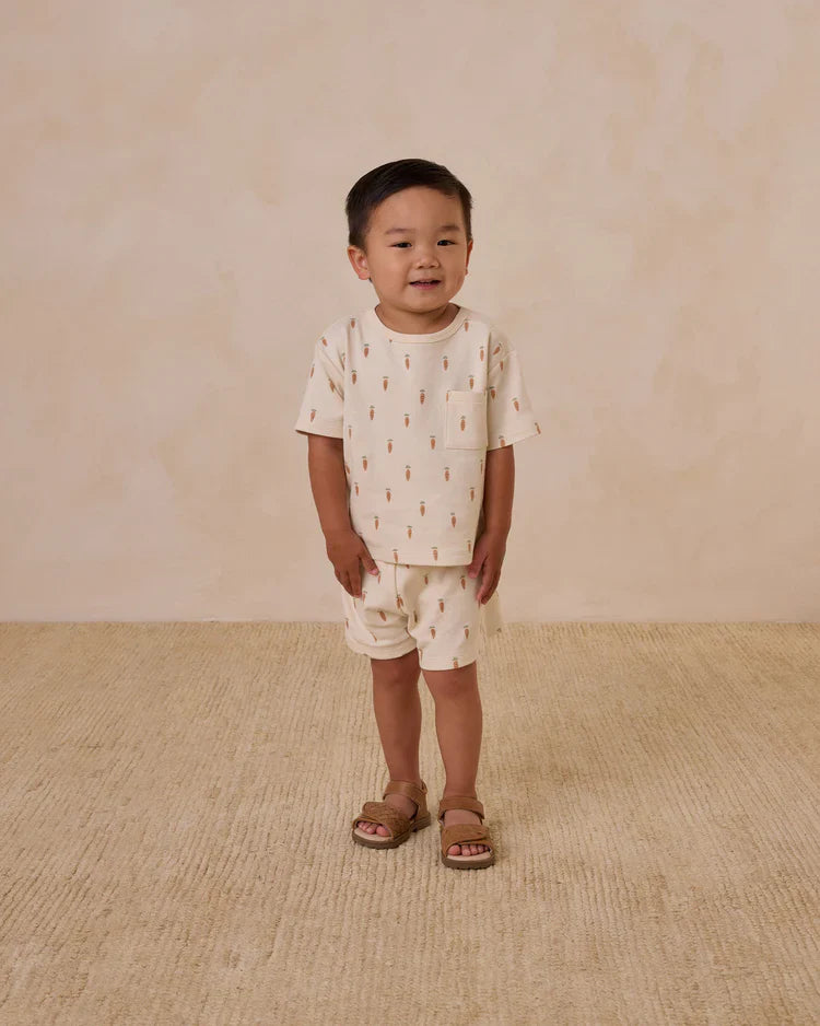 Boxy Pocket Tee + Short Set | Carrots | Quincy Mae