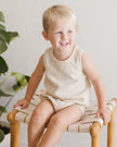 Woven Tank + Short Set | Yellow Plaid  | Quincy Mae