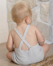 Caleb Knit Shortall | Heathered Sky | Quincy Mae