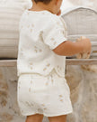 Woven Boxy Top + Short Set | Birds | Quincy Mae