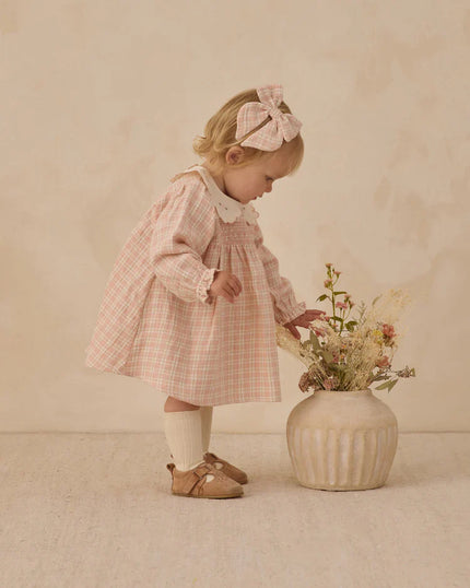 Callie Dress | Pink Plaid | Quincy Mae