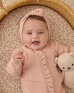 Pointelle Knotted Headband | Melon | Quincy Mae