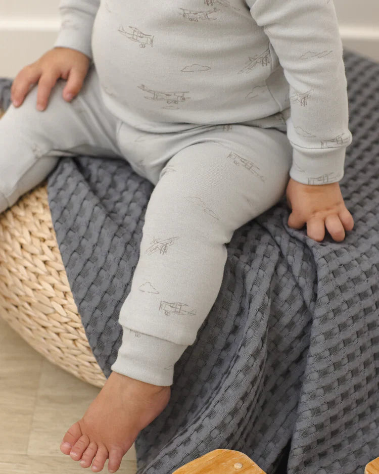 Jersey Pajama Set | Airplane | Quincy Mae