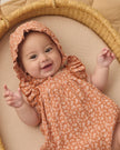 Woven Ruffle Bonnet | Poppy Floral | Quincy Mae