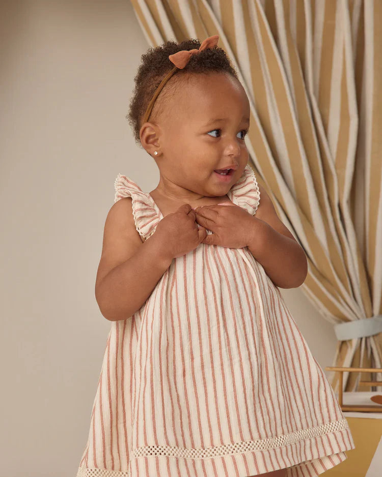 Ruffle Tank Dress | Vintage Stripe | Quincy Mae