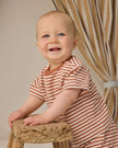 Boxy Pocket Tee + Short Set| Poppy Stripe | Quincy Mae