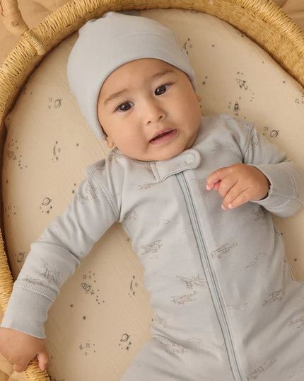 Zip Longsleeve Sleeper | Airplane | Quincy Mae