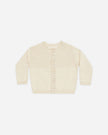 Knit Cardigan | Heathered Natural | Quincy Mae