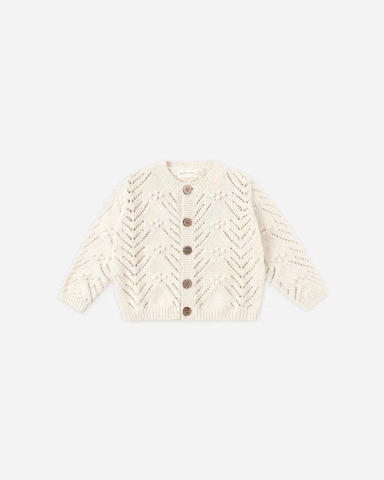 Knit Cardigan | Natural | Quincy Mae