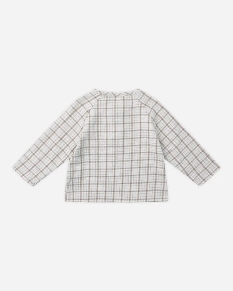 Zion Shirt | Blue Plaid | Quincy Mae