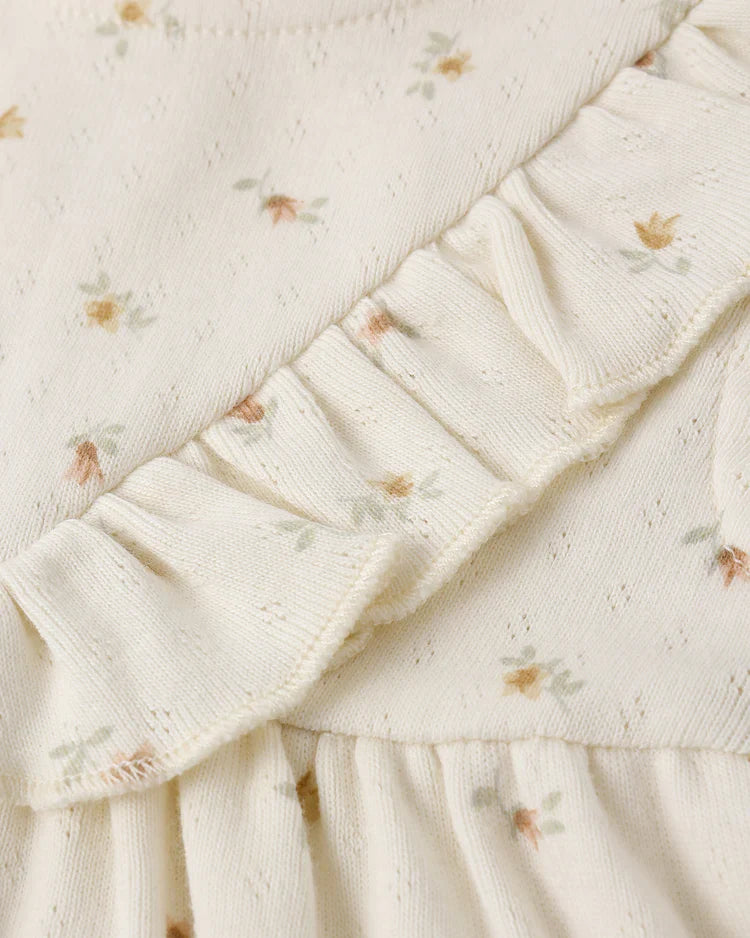 Sleeveless Ruffle V Dress | Petit Fleur | Quincy Mae