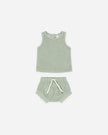 Terry Tank + Short Set | Sage | Quincy Mae