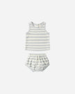 Terry Tank + Short Set | Sky Stripe | Quincy Mae