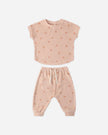Terry Tee + Pant Set | Polka Dot | Quincy Mae