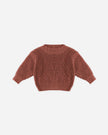 Chunky Knit Sweater | Cranberry | Quincy Mae