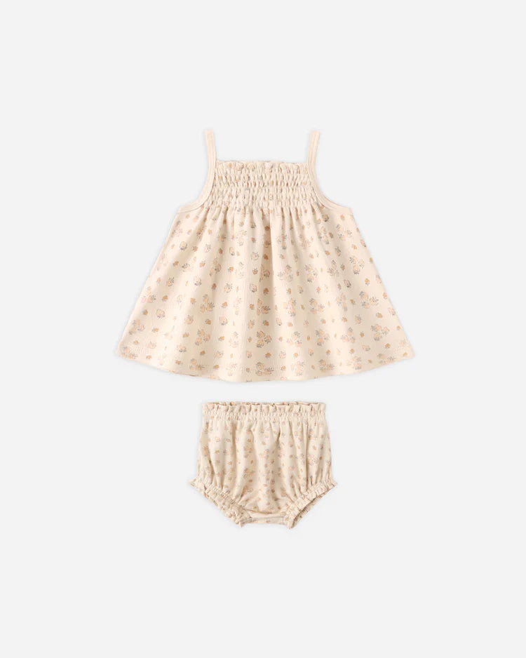 Smocked Tank + Bloomer Set | Strawberries | Quincy Mae