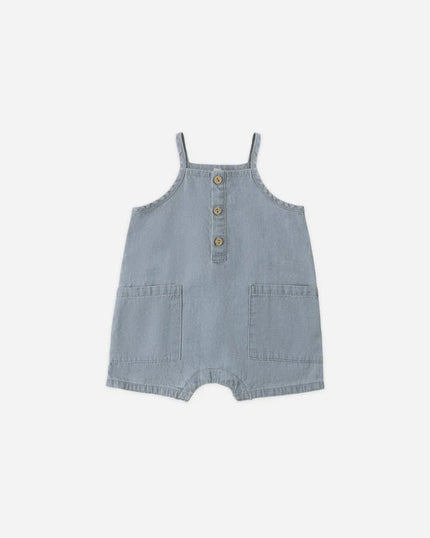 Oakley Romper | Lightweight Denim | Quincy Mae