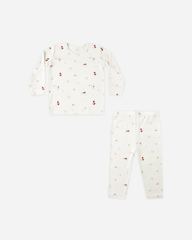 Bamboo Pajama Set | Winter  Wonderland | Quincy Mae