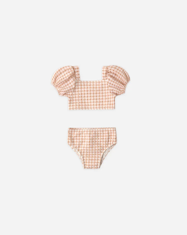 Zippy Two-Piece | Melon Check | Quincy Mae