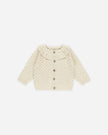 Ruffle Collar Cardigan | Natural | Quincy Mae