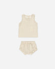 Woven Tank + Short Set | Yellow Plaid  | Quincy Mae