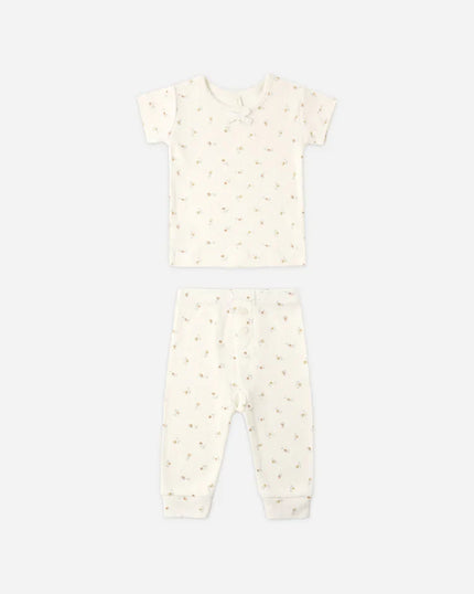 Pointelle Tee + Legging | Petit Fleur | Quincy Mae