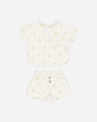 Woven Boxy Top + Short Set | Geese | Quincy Mae