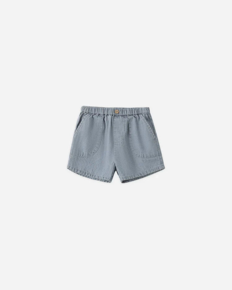 Utility Short | Lightweight Denim | Quincy Mae