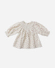 V Smocked Dress | Winter Ditsy | Quincy Mae