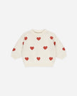 Heart Knit Sweater & Pant Set | Quincy Mae | Natural