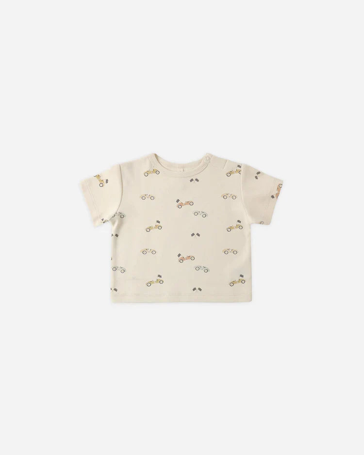 Boxy Tee | Race Car | Quincy Mae
