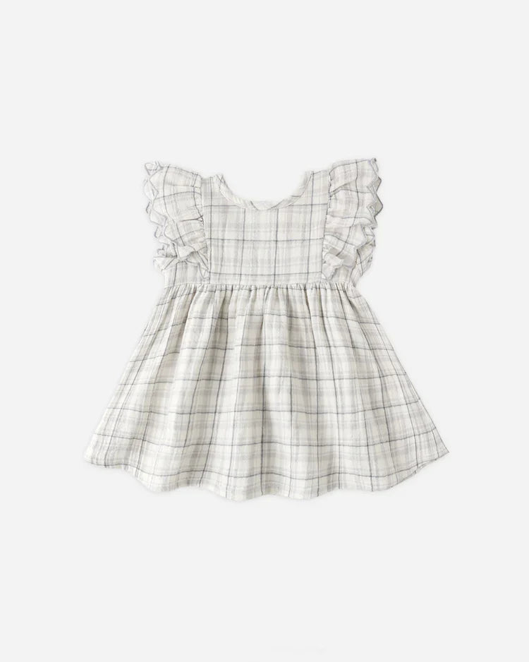 Alina Dress | Blue Plaid | Quincy Mae