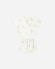 Woven Boxy Top + Short Set | Birds | Quincy Mae