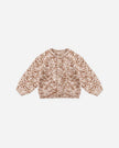Bubble Knit Cardigan | Rose Speckle | Quincy Mae