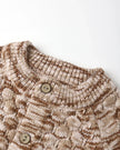 Bubble Knit Cardigan | Rose Speckle | Quincy Mae