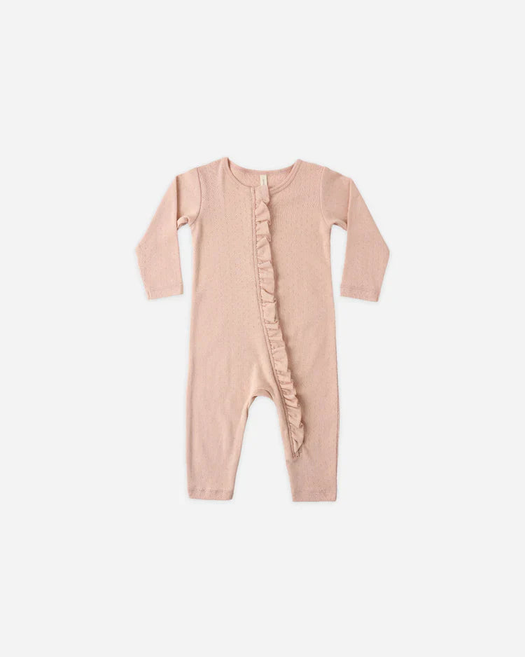 Ruffle Jumpsuit | Melon | Quincy Mae