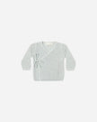Knit Wrap Top | Ice Blue | Quincy Mae