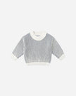 Relaxed Knit Sweater | Ocean | Quincy Mae