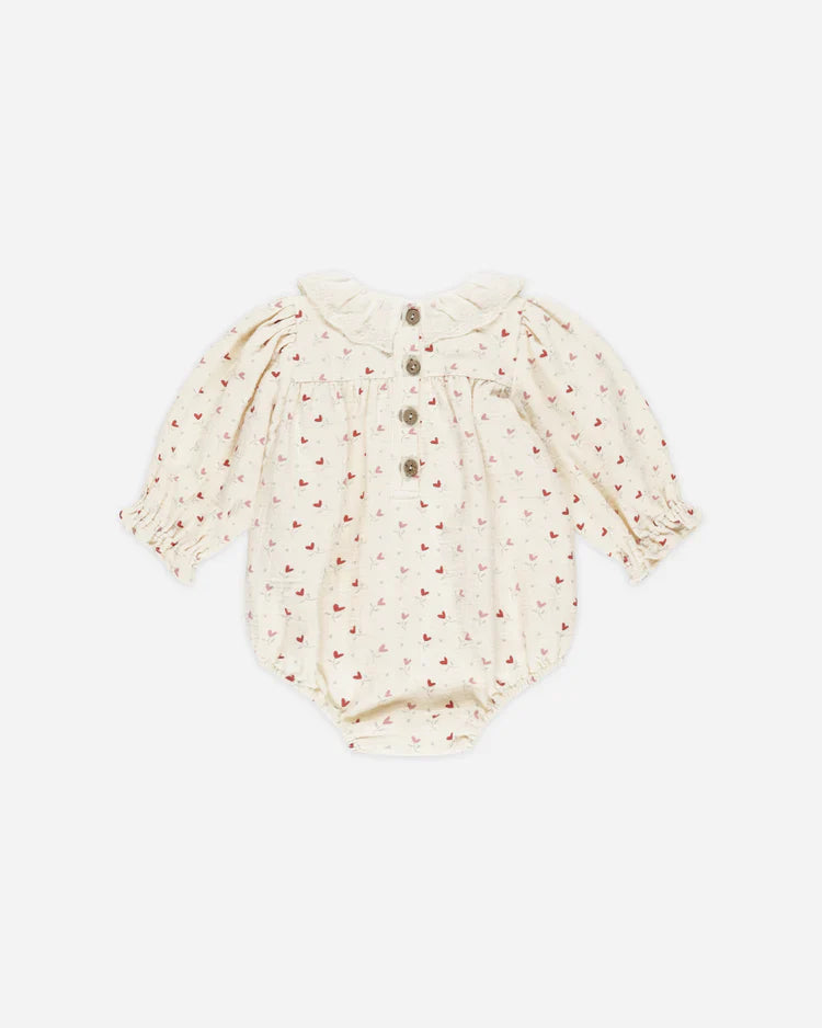 Callie Romper | Quincy Mae | Heart Ditsy