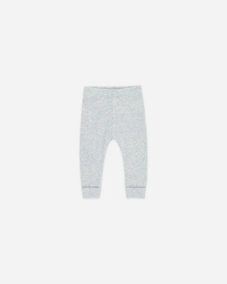 Ribbed Top+ Legging Set | Dusty Blue | Quincy Mae