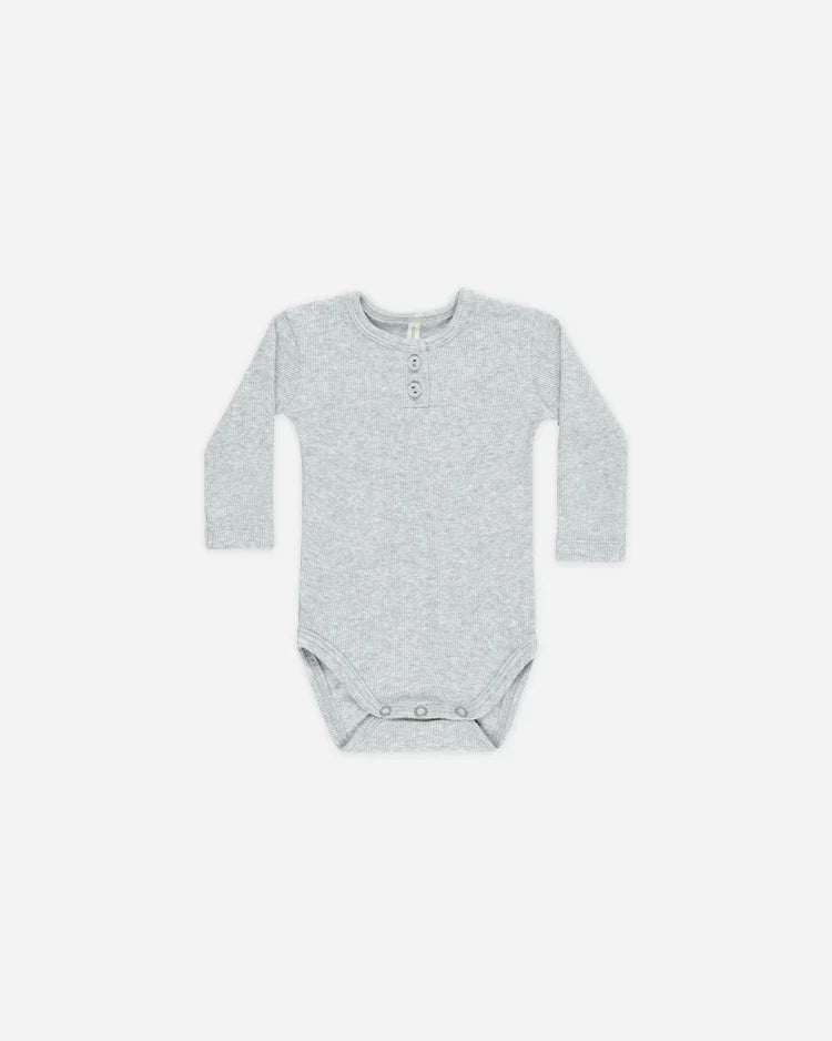Ribbed Top+ Legging Set | Dusty Blue | Quincy Mae